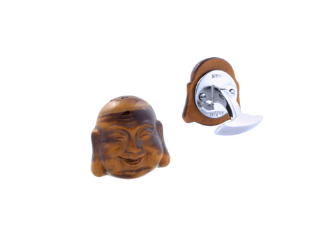 Tigers Eye Laughing Buddha - Contentment & Happiness
