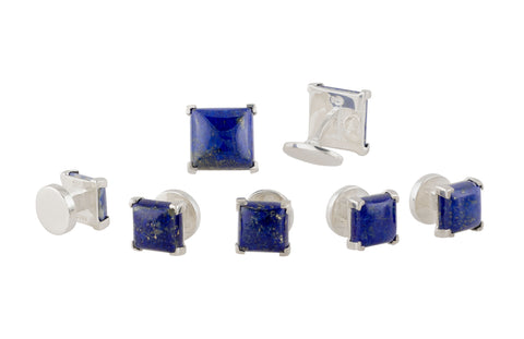 Stud & Cufflink Set Lapis Lazuli - The Peace Maker