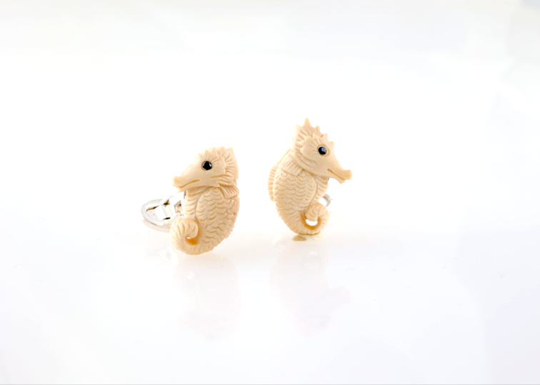 Hand Carved Seahorses - Persistence
