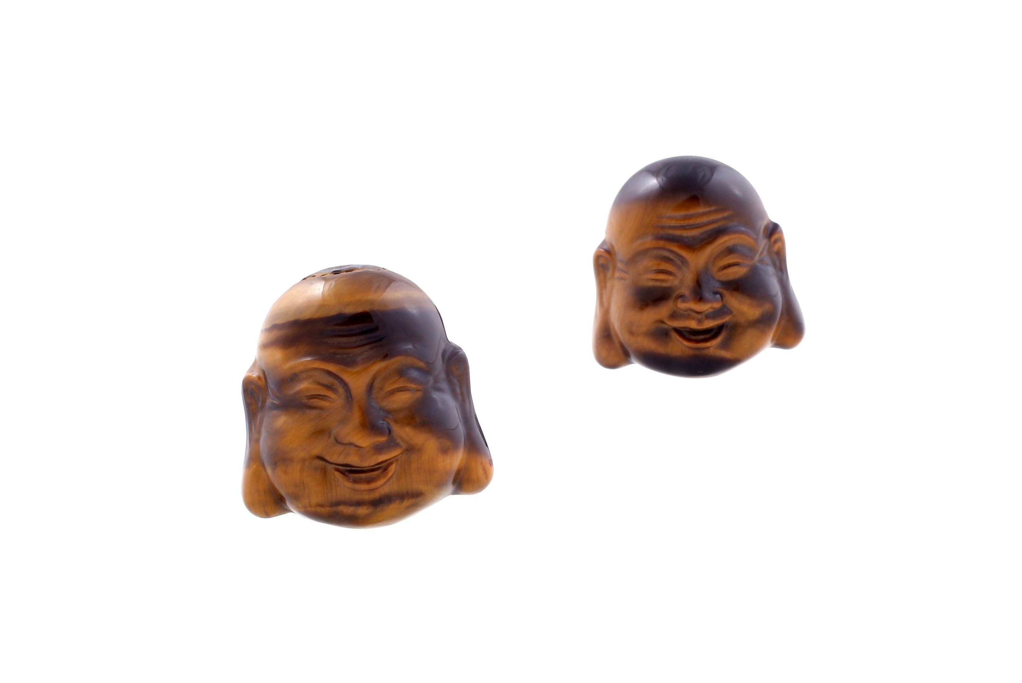 Tigers Eye Laughing Buddha - Contentment & Happiness